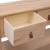 vidaXL Credenza 108x30x76 cm in Legno Massello di Paulownia