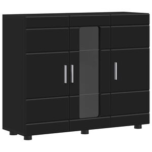 vidaXL Armadio in Legno Nero Legno ingegnerizzato