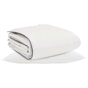 vidaXL Duvet Invernale con cuscino 2 pcs Bianco Piuma d'anatra