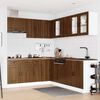 vidaXL Set Mobili da Cucina 11 pz Porto Rovere Marrone in Truciolato