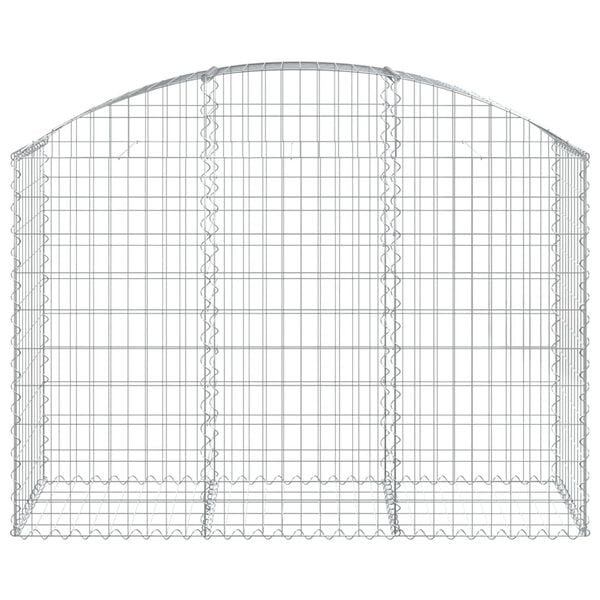 vidaXL Cesto Gabbione ad Arco 150x50x100/120 cm Ferro Zincato