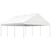 vidaXL Gazebo con Tetto Bianco 6,69x5,88x3,75 m in Polietilene