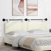 vidaXL Testata appesa Crema 170 x 55 x 5 cm Tessuto in Cords