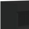 vidaXL Credenza con Luci LED Nera 181,5x37x100 cm