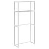 vidaXL Mensola per lavatrice Bianco 70 x 27 x 136 cm Alluminio