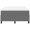 vidaXL Letto a molle Grigio chiaro e bianco 120 x 190 cm