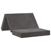 vidaXL Divano Letto Pieghevole 80 x 67 x 45 cm Grigio Scuro