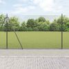 vidaXL Palo della recinzione Grigio 25 x 1,6 m (rete 12 x 12 mm)