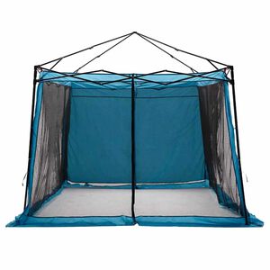 vidaXL Tenda interna con tetto Blu 303 x 303 x 196 cm taffet&agrave;