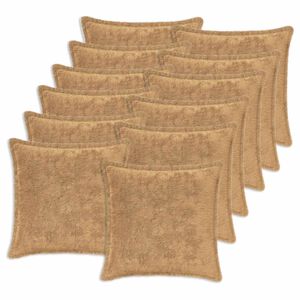 vidaXL Federa 12 pz HOUTEN Tortora 40 x 40 cm