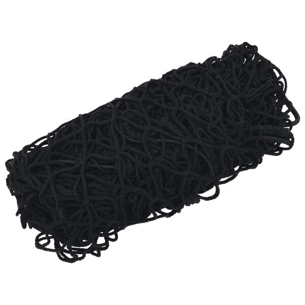 vidaXL Rete per Rimorchio con Corda Elastica Nero 2,2x1,5 m in PP