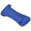 vidaXL Corda multiuso 5 mm 100 m Blu PP 150 kg Carico massimo