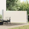vidaXL Tenda da Sole Laterale Retrattile 140 x 300 cm Crema