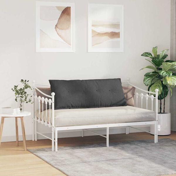 vidaXL Cuscino per Schiena Grigio scuro 120 x 50 cm Tessuto in Cords