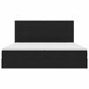 vidaXL Letto con contenitore e materasso Nero 200 x 200 cm Velluto