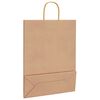 vidaXL Sacchetti di Carta 250 pz con Manici Marrone 32x12x42 cm