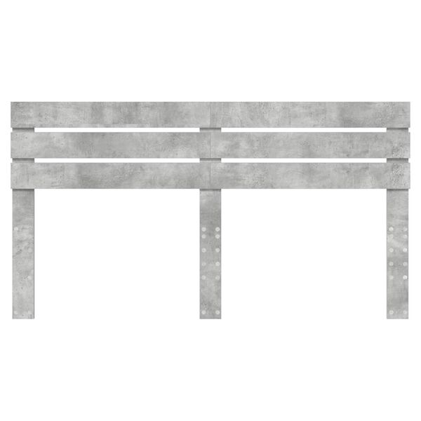 vidaXL Testiera Grigio cemento 200 cm Legno multistrato