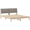 vidaXL Struttura del Letto con testiera Marrone e taupe 180 x 200 cm
