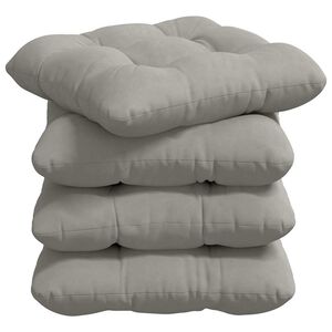 vidaXL Cuscini per Seduta 4 pcs Grigio chiaro 45 x 45 cm