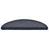 vidaXL Tappetini per scale 15 pz 56x17x3 cm Grigio scuro e blu semicircolari