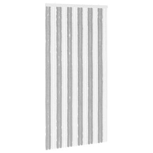 vidaXL Tenda per insetti in chenille Grigio e Bianco 100 x 200 cm