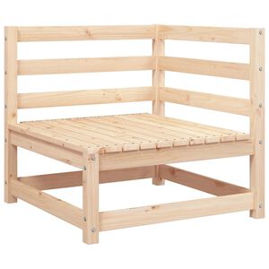 vidaXL Divano Angolare da Giardino 70x70x67cm Legno Massello di Pino