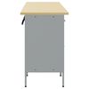 vidaXL Mobile da lavoro 4 pcs Nero e Grigio 200 x 55 x 85 cm