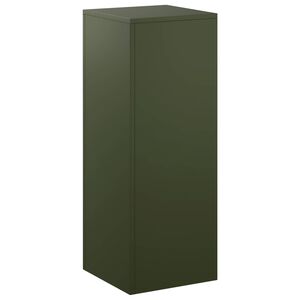 vidaXL Supporto per piante Verde Oliva 30 x 30 x 80 cm Acciaio Corten