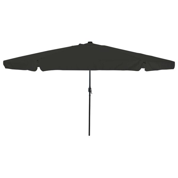 vidaXL Ombrello da giardino Nero 395 x 395 x 245 cm