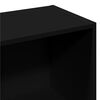 vidaXL Libreria Nera 57x28,5x174 cm in Legno Multistrato