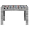 vidaXL Tavolo da Foosball Sonoma grigia 125 x 60,5 x 80 cm