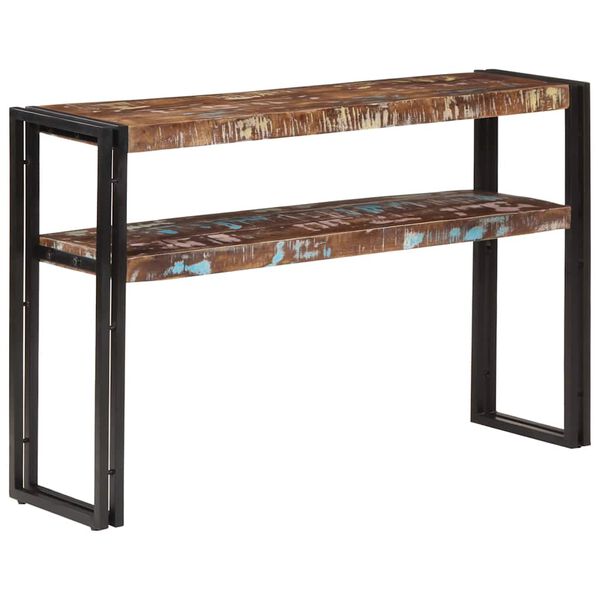 vidaXL Tavolo Consolle 120x30x75 cm in Legno Massello di Recupero