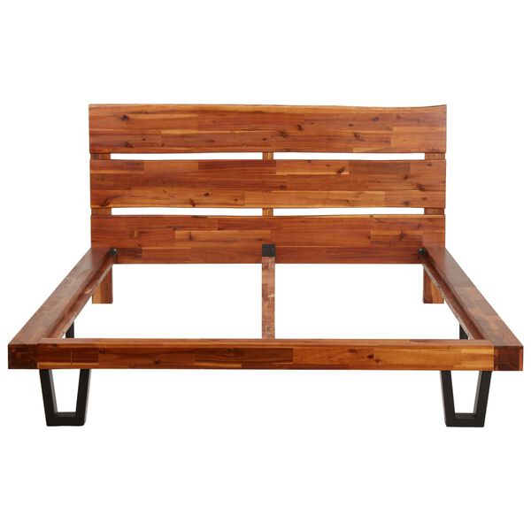 vidaXL Giroletto con Bordi Vivi in Legno Massello di Acacia 120 cm