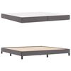 vidaXL Struttura del letto con materasso Grigio 200 x 200 cm Tessuto