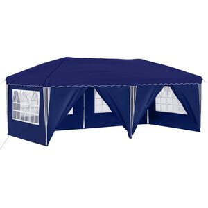 vidaXL Tenda per feste a pop-up 575 x 288 x 245 cm Blu