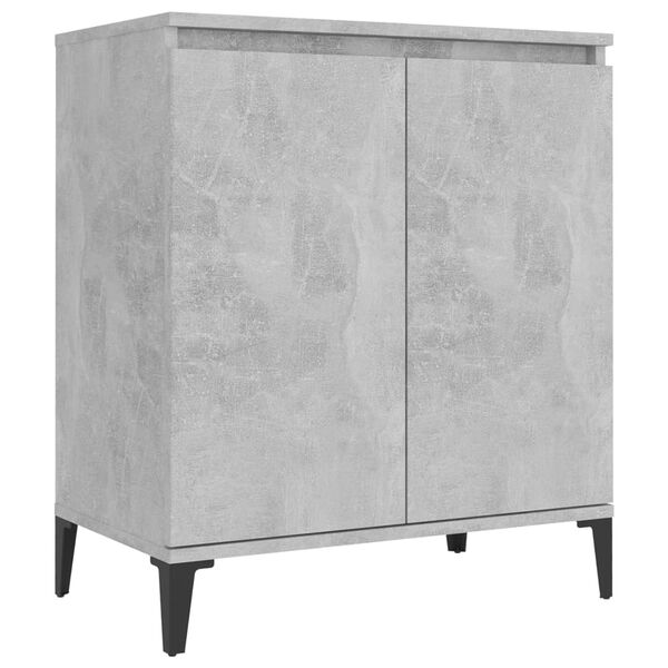 vidaXL Credenza Grigio Cemento 60x35x70 cm in Legno Multistrato
