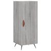 vidaXL Credenza Grigio Sonoma 34,5x34x180 cm in Legno Multistrato