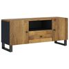 vidaXL Mobile TV 105x33,5x46cm Legno Massello Mango Legno Multistrato