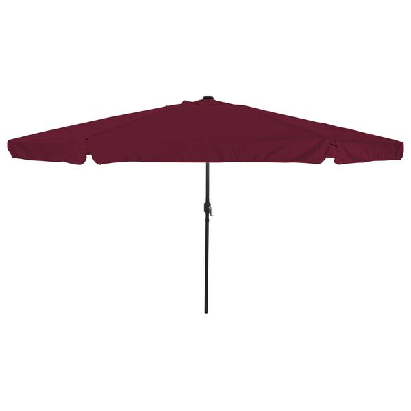 vidaXL Ombrello da giardino Rosso e Nero 395 x 395 x 245 cm