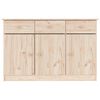 vidaXL Credenza ALTA 112x35x73 cm in Legno Massello di Pino