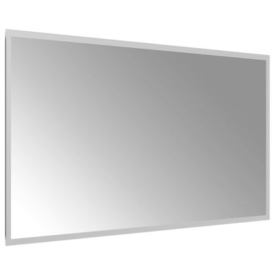 vidaXL Specchio da Bagno con Luci LED 90x50 cm