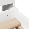 vidaXL Giroletto senza Materasso Bianco 75x190 Legno Massello di Pino