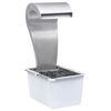 vidaXL Cascata da Giardino Argento 34x49x82 cm in Acciaio Inox