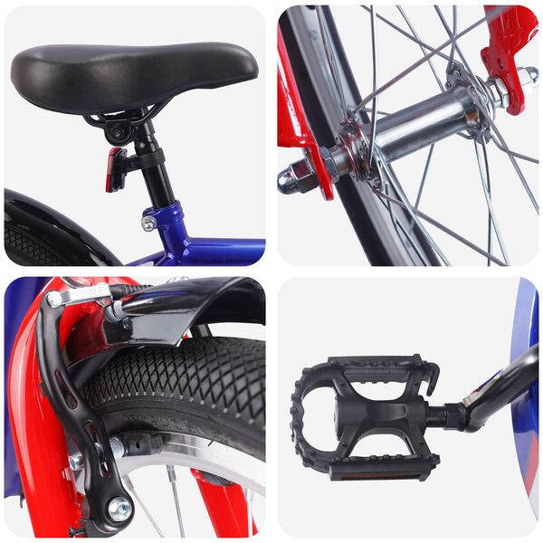 vidaXL Bicicletta per Bambini 18 Pollici per bambini dai 5 ai 7 anni