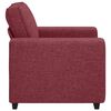 vidaXL Poltrona Rosso Vino 100x77x82 cm in Tessuto