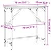 vidaXL Tavolino Consolle Rovere Sonoma 75x32x75cm in Legno Multistrato