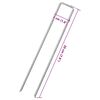 vidaXL Picchetti da Terra a Forma di U 50pz 20x4 cm in Acciaio Zincato