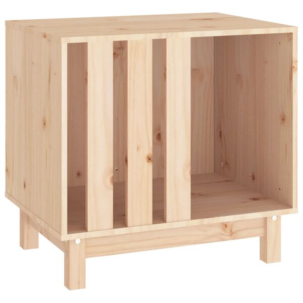 vidaXL Casetta per Cani 60x45x57 cm in Legno Massello di Pino