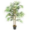 vidaXL Albero Bamb&ugrave; Artificiale 730 Foglie 120 cm Verde