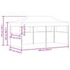 vidaXL Tenda Party Antracite 291 x 580 x 315 cm Tessuto Oxford